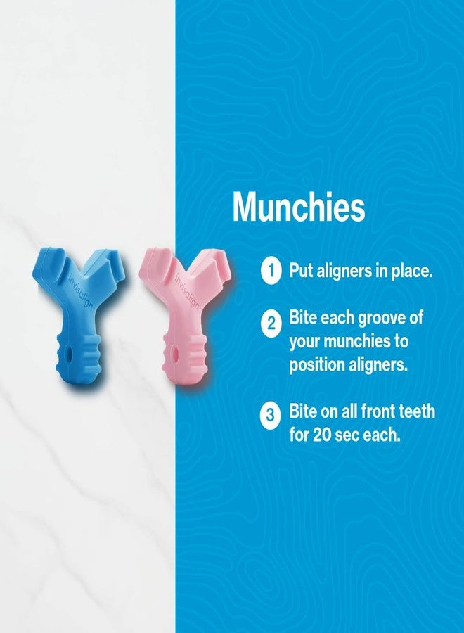 تقويم إنفزلاين قطع Invisalign Munchies EPS لتثبيت قوالب تقويم الأسنان، وألعاب مضغ لتقويم الأسنان (عبوة من قطعتين) (أبيض) - Image 3